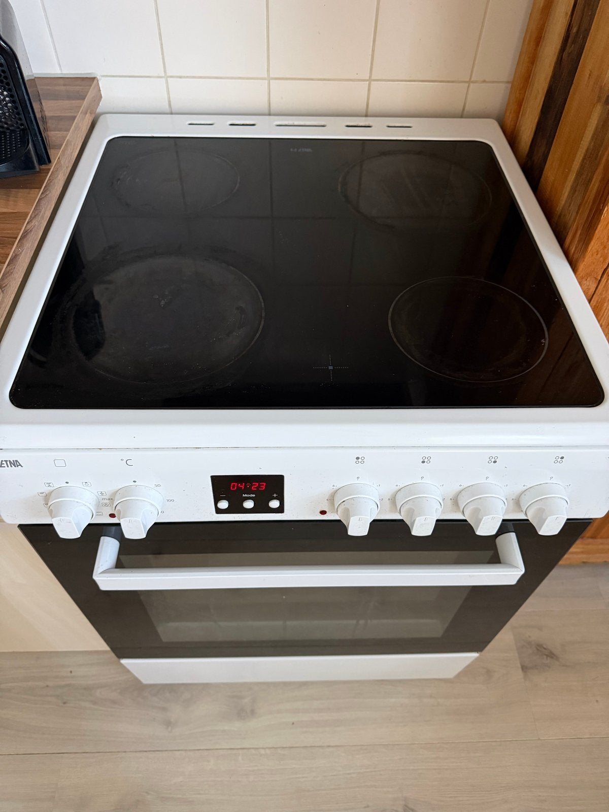 ETNA keramisch fornuis met oven (4 jaar oud), Ophalen, Gebruikt, 60 cm of meer, Keramisch