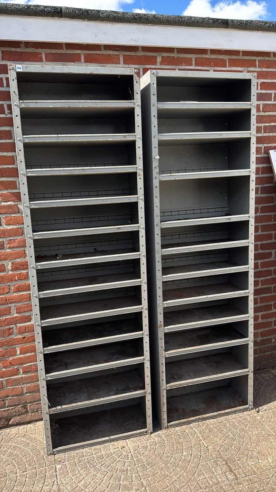 Twee stevige ijzeren kasten voor schuur of werkplaats, Ophalen of Verzenden, Gebruikt