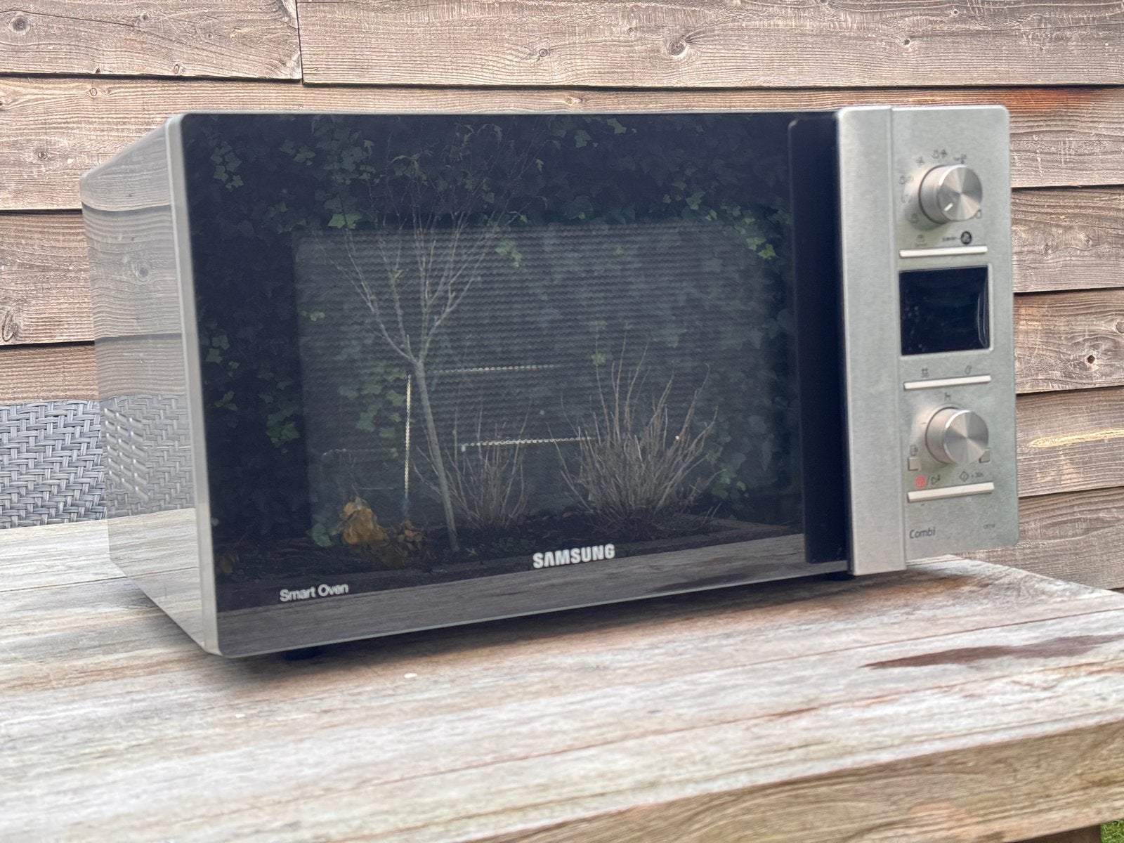 Samsung Combimagnetron 1500W - Zo goed als nieuw, Ophalen of Verzenden, Zo goed als nieuw, Combimagnetron, Draaiplateau