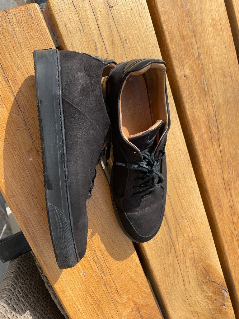 Cycleur de luxe zwarte leren veterschoenen zgan maat 49, Kleding | Heren, Zwart, Cycleur de luxe, Ophalen of Verzenden, Zo goed als nieuw