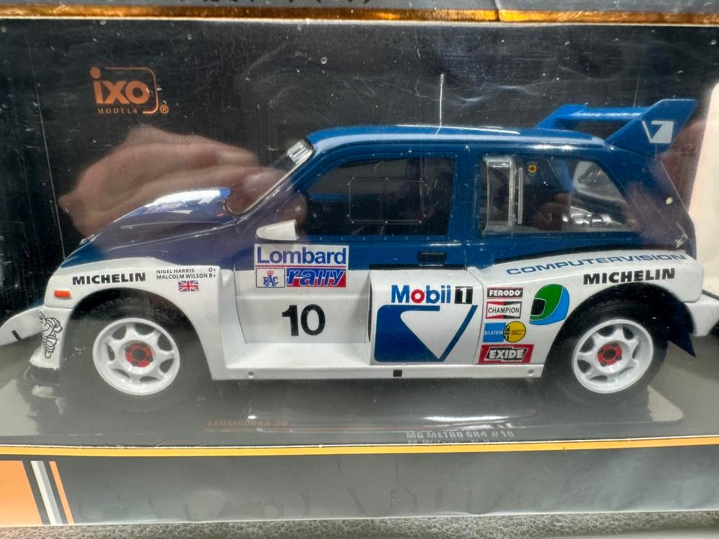 MG METRO 6R4 WILSON LOMBARD RAC RALLY 1986 IXO 1:18 NIEUW, Ophalen of Verzenden, Nieuw, Auto, Overige merken
