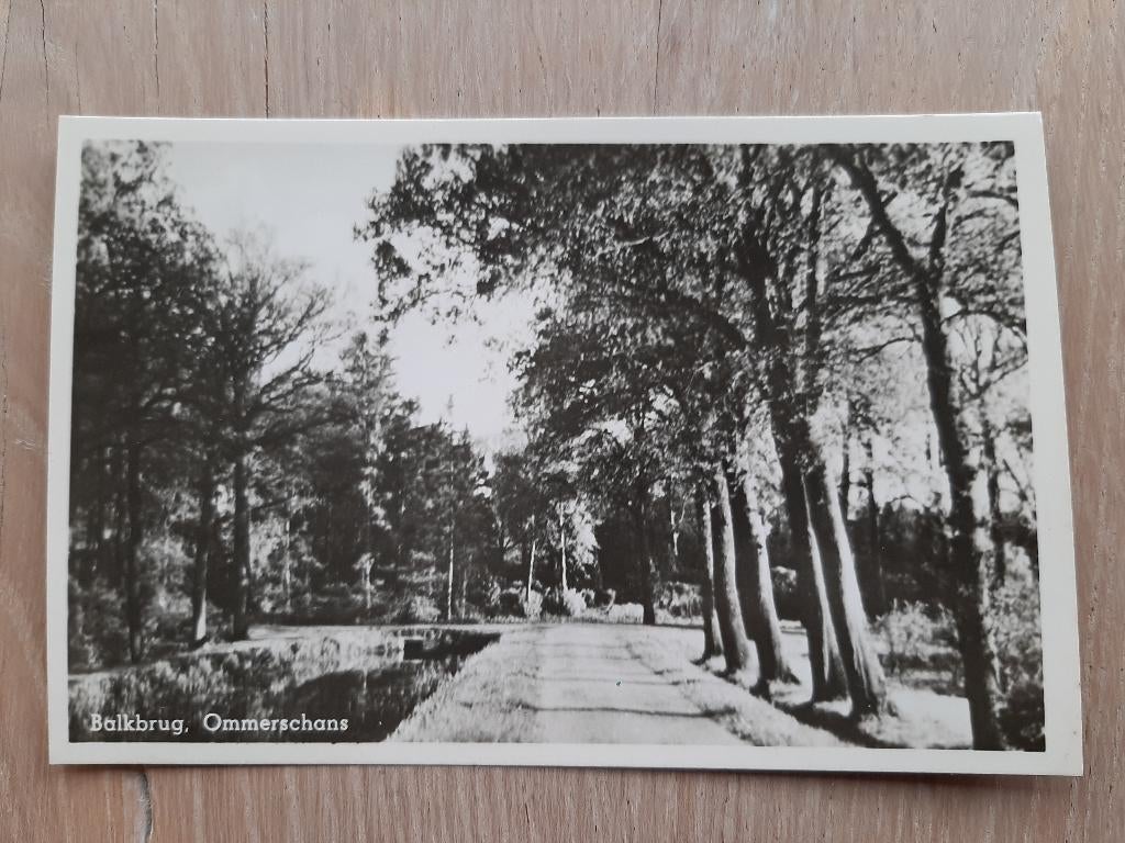 oude kaart Balkbrug, Ommerschans, 1948, Verzamelen, Ansichtkaarten | Nederland, Ongelopen, Overijssel, 1940 tot 1960, Ophalen of Verzenden