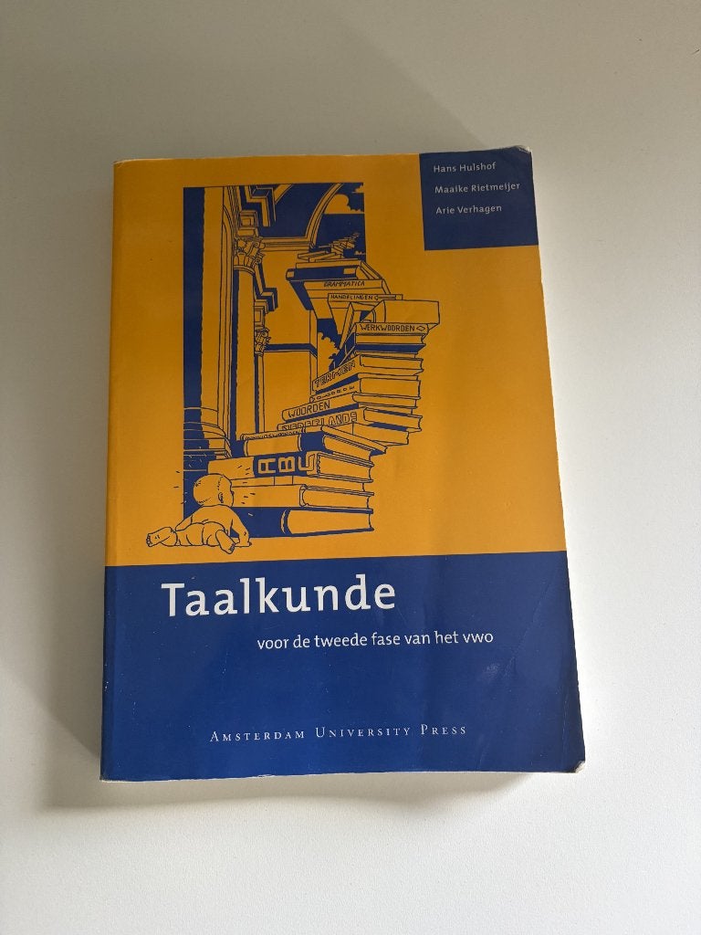 Taalkunde voor de tweede fase van het vwo - Hans Hulshof, Gelezen, Hans Hulshof, Maaike Rietmeijer, Arie Verhagen, Ophalen of Verzenden