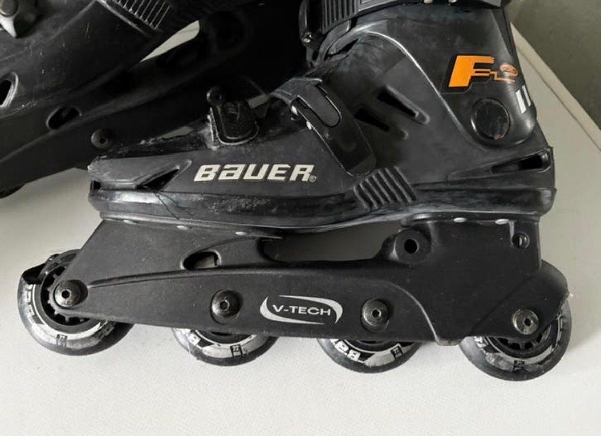 Bauer inline skates - maat 39 - zwart/oranje, Gebruikt, Bauer, Ophalen of Verzenden, Inline skates 4 wielen