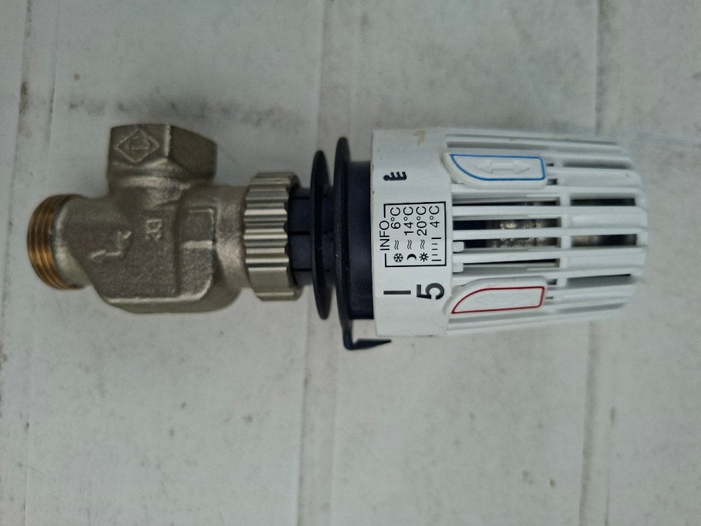 Thermostaatkraan tbv c.v. radiator, Gebruikt, Minder dan 30 cm, Overige typen, Minder dan 60 cm