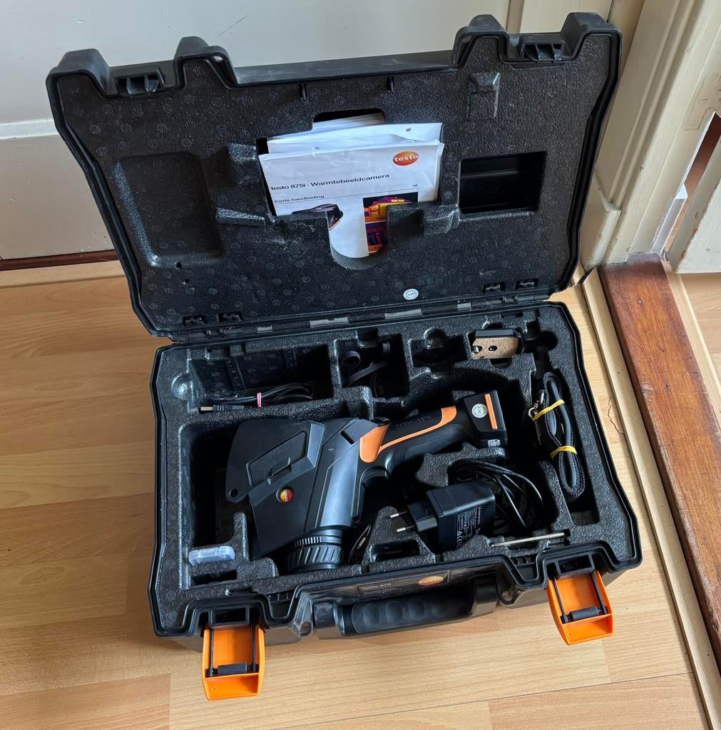 Testo 875i warmtebeeldcamera met alle accessoires, Ophalen of Verzenden, Zo goed als nieuw