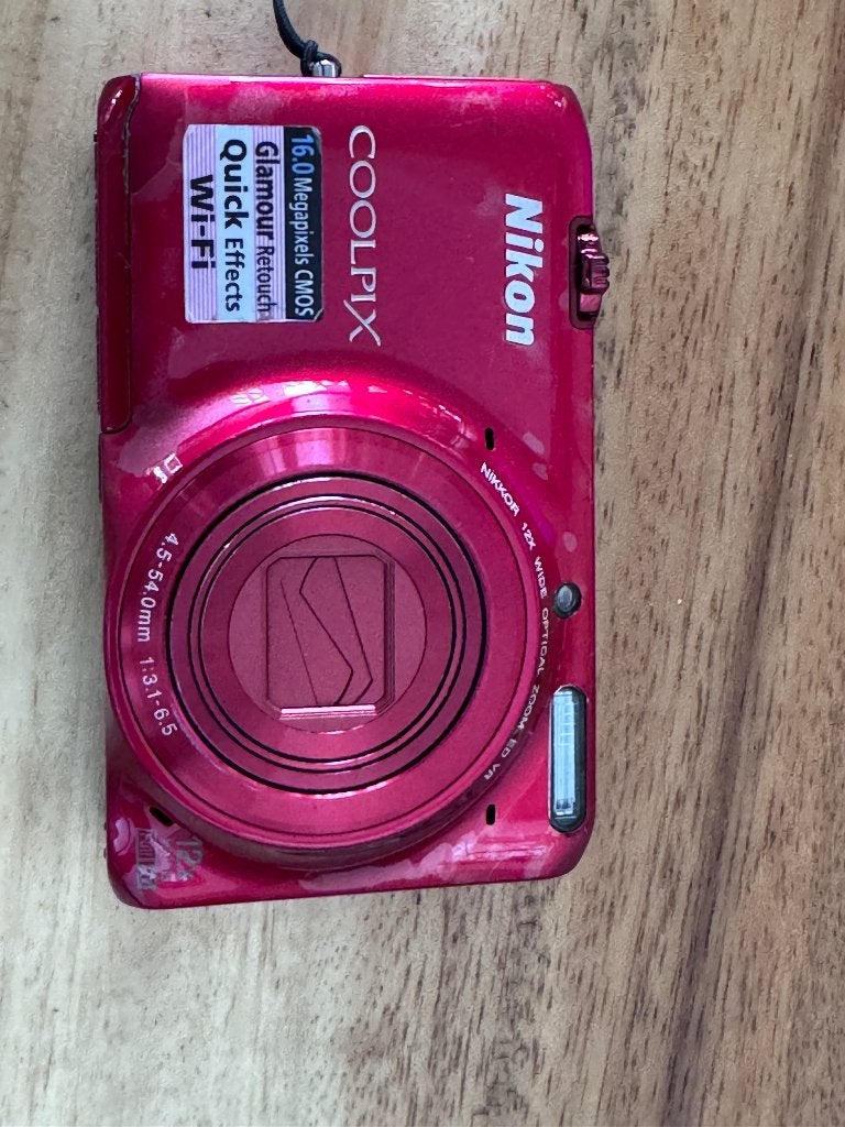 Nikon coolpix S6500 Rood, Ophalen, 16 megapixels, Zo goed als nieuw, Compactcamera