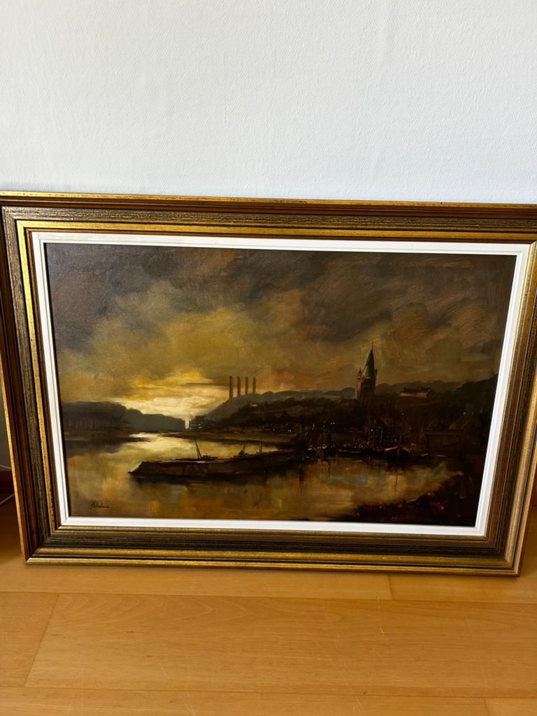 P. Wilhelmus, Enci Maastricht, Antiek en Kunst, Kunst | Schilderijen | Klassiek, Ophalen of Verzenden