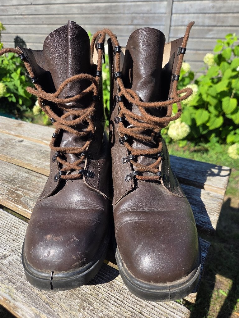 Legerkisten bruin, Ophalen of Verzenden, Landmacht, Nederland, Kleding of Schoenen