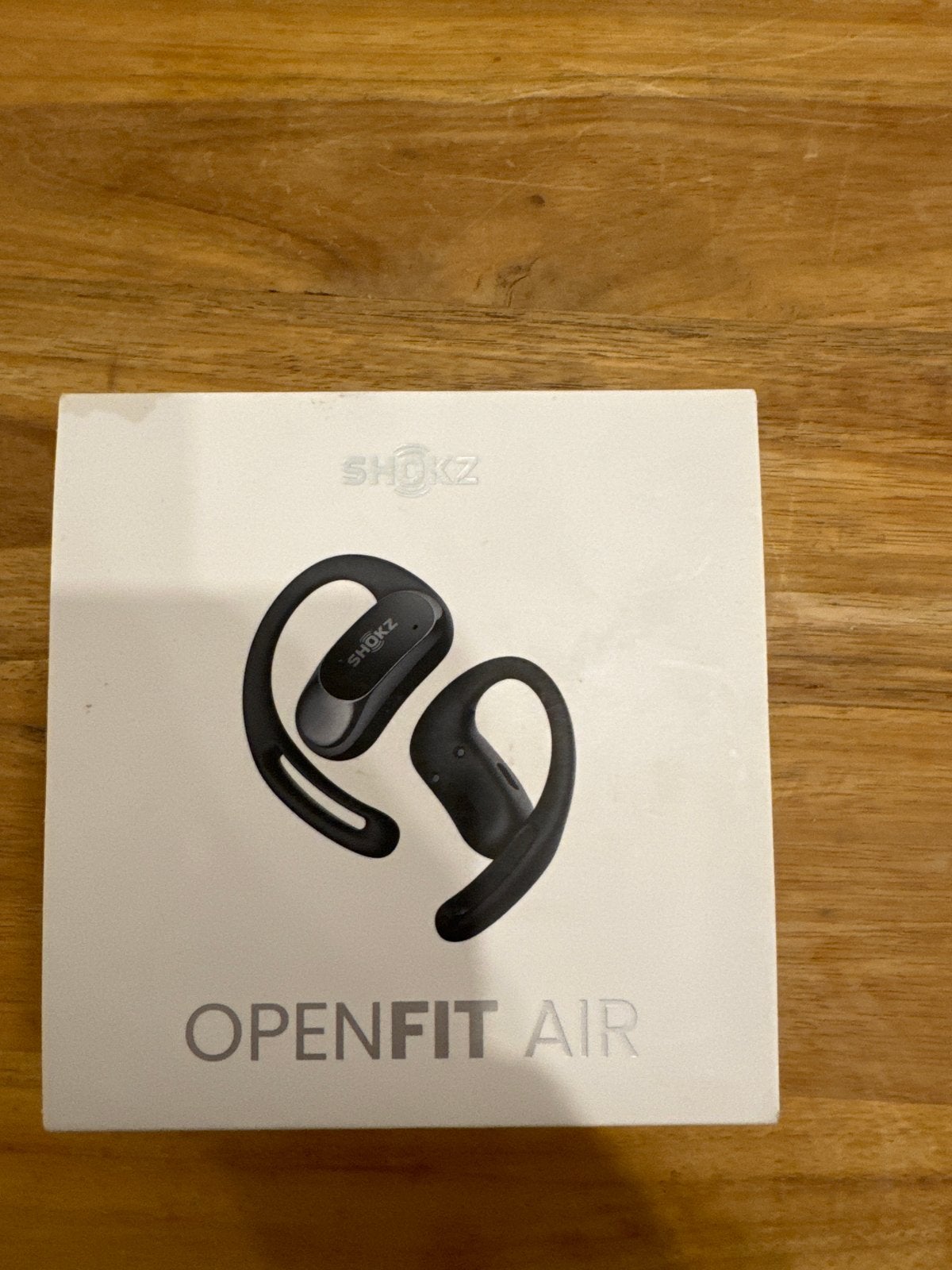 Shokz OpenFit Air Open-Ear Hoofdtelefoon Zwart, Bluetooth, Ophalen of Verzenden, Zo goed als nieuw, Open-ear