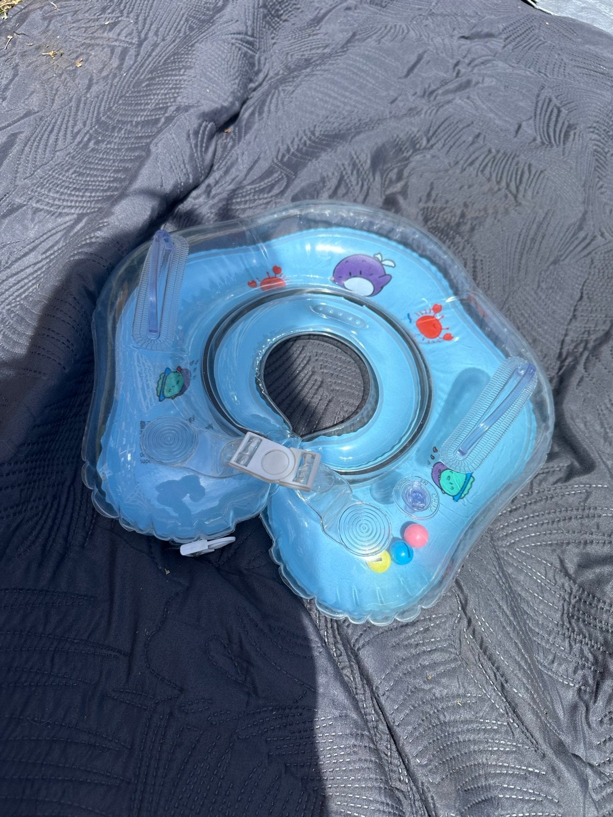 Baby zwemband nekring - Blauw met zeedieren, Ophalen of Verzenden, Zo goed als nieuw, Overige typen
