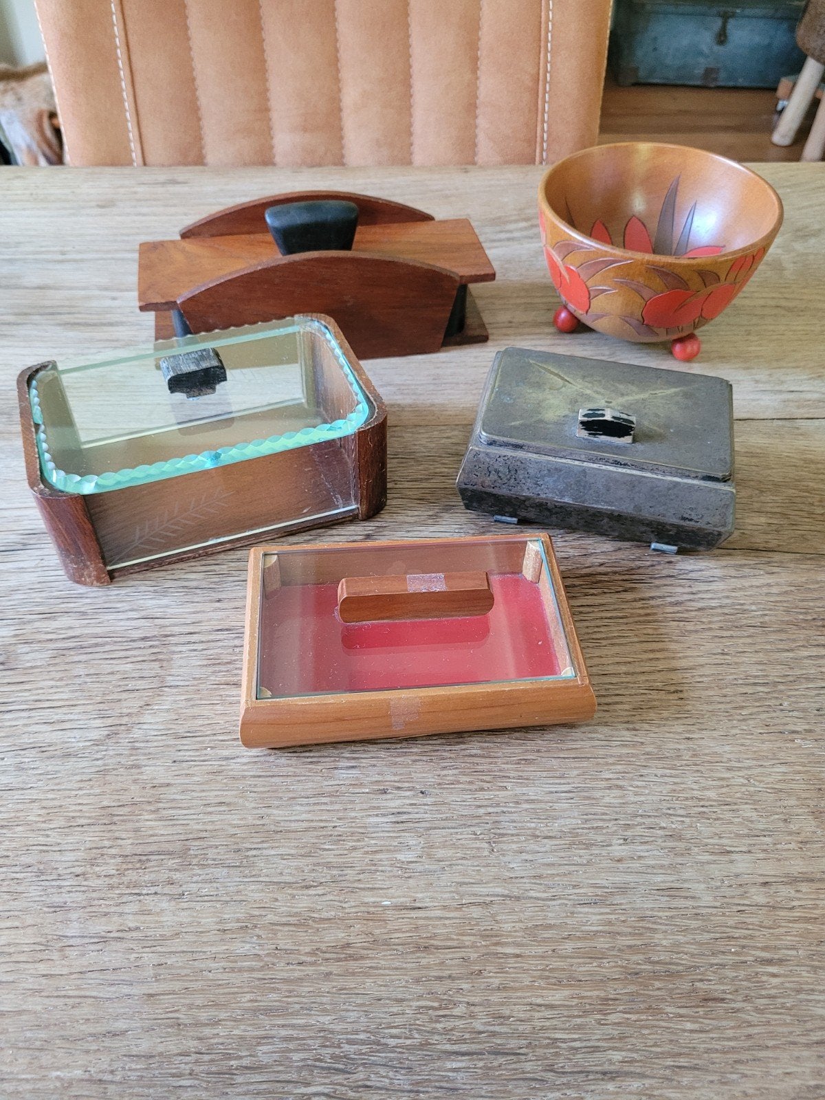 Art Deco Amsterdamse School, dozen kistjes kom, Ophalen of Verzenden
