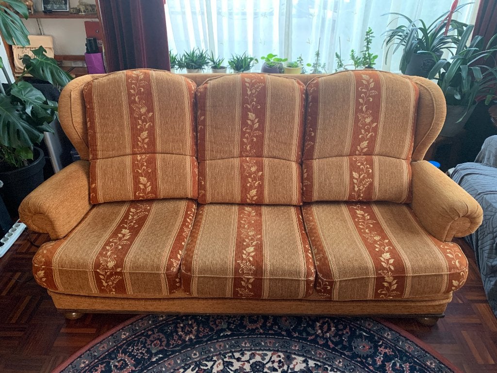 3 Persoons bankstel / Sofa, modern barok-style/look, Ophalen, Driepersoons, 75 tot 100 cm, Rechte bank