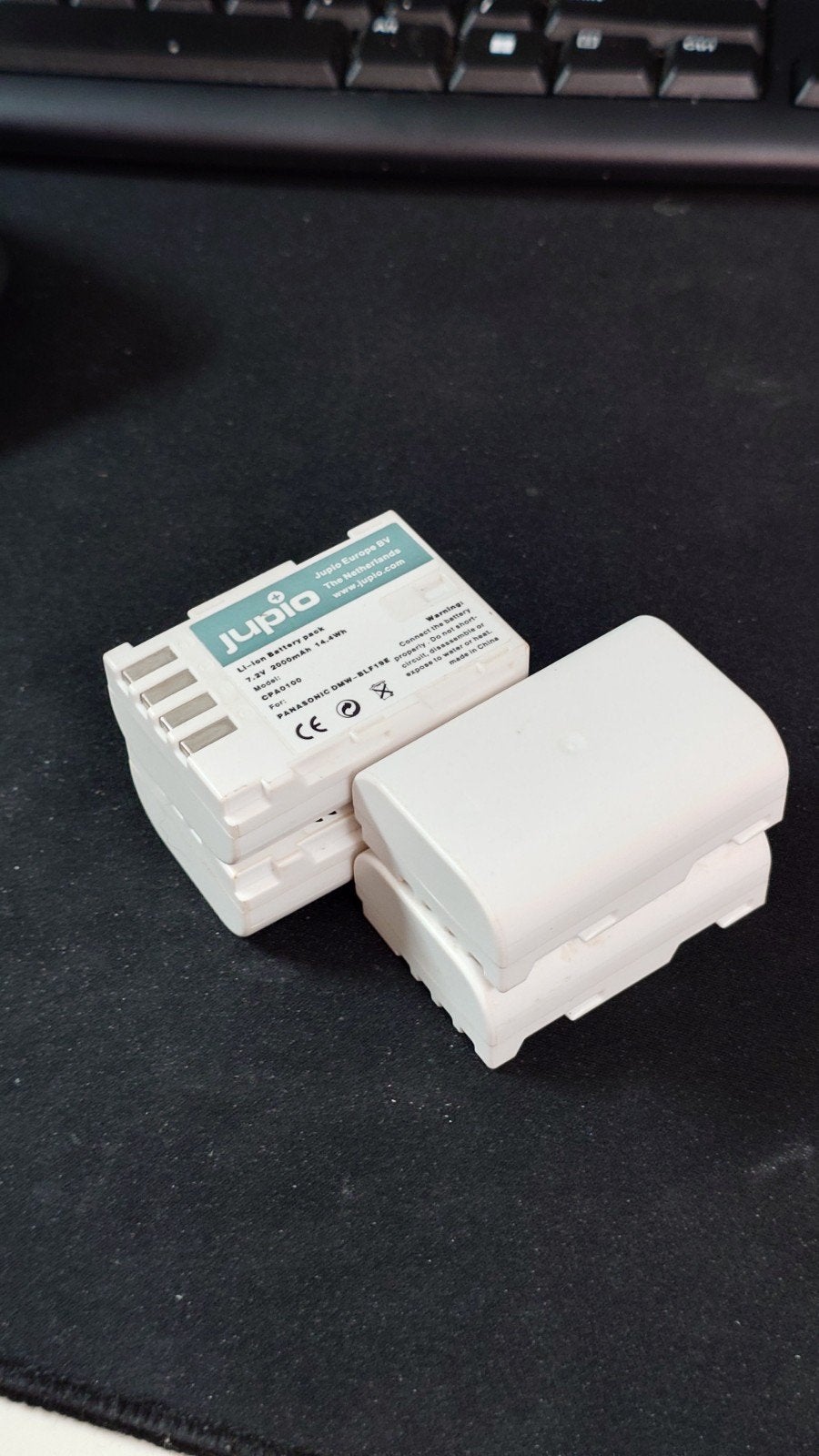 Jupio DMW-BLF19E Accu voor Panasonic (4x), Gebruikt, Jupio, Panasonic, Accu