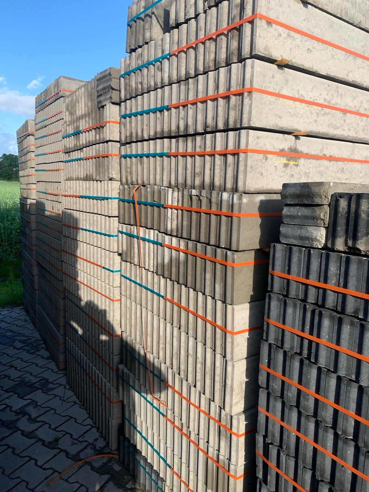B-keus 6x20 Betonbanden Grijs - Diverse lengtes, Tuin en Terras, Bielzen en Borders, Overige materialen, Gebruikt, Overige typen