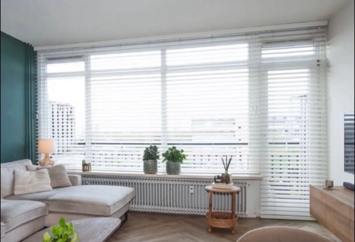 Harmony Houten Jaloezie Privacy - Zijde Wit, Jaloezie, Overige merken, Wit, Hout