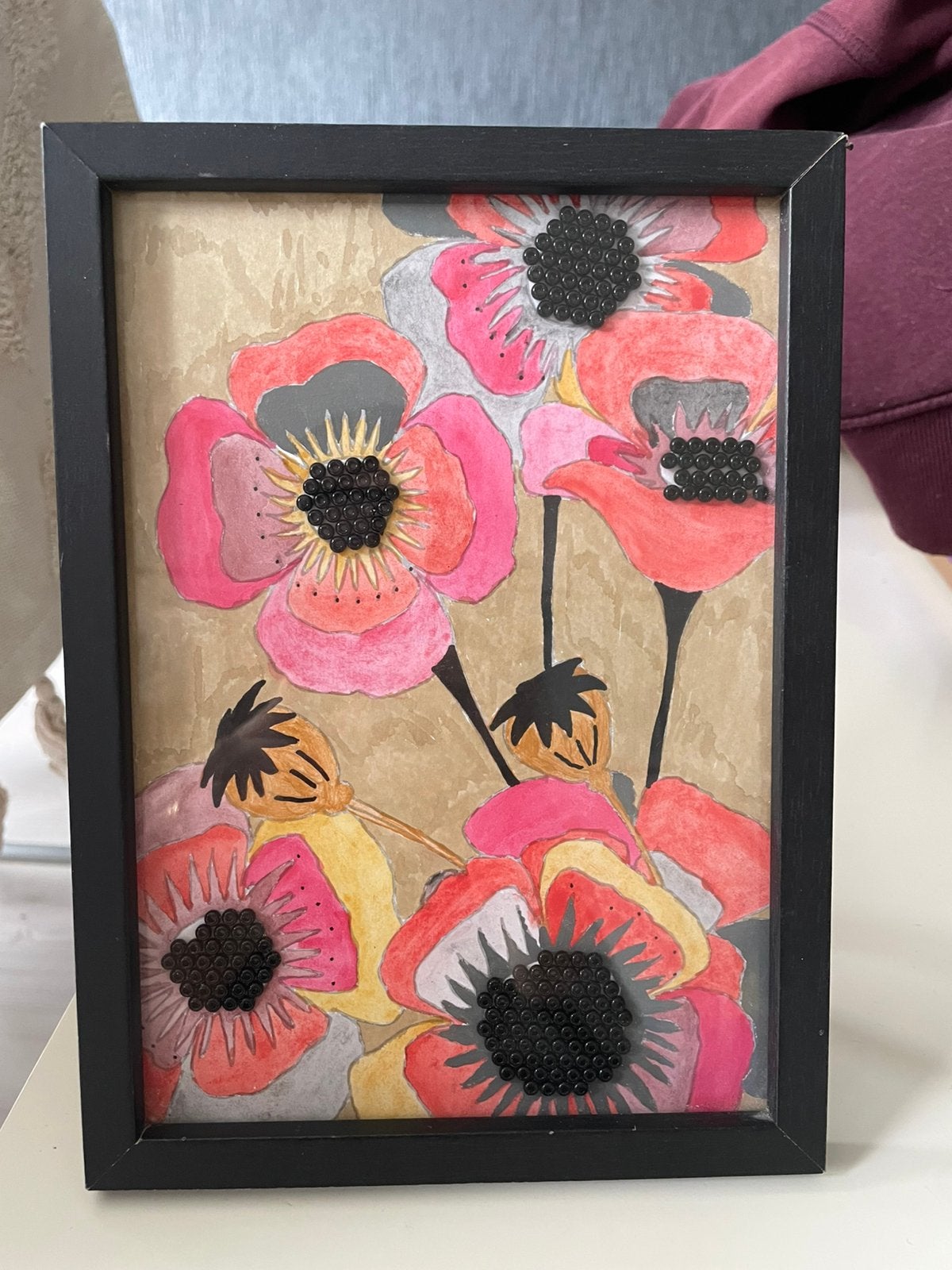 A5 paint with frame, Ophalen of Verzenden, Zo goed als nieuw