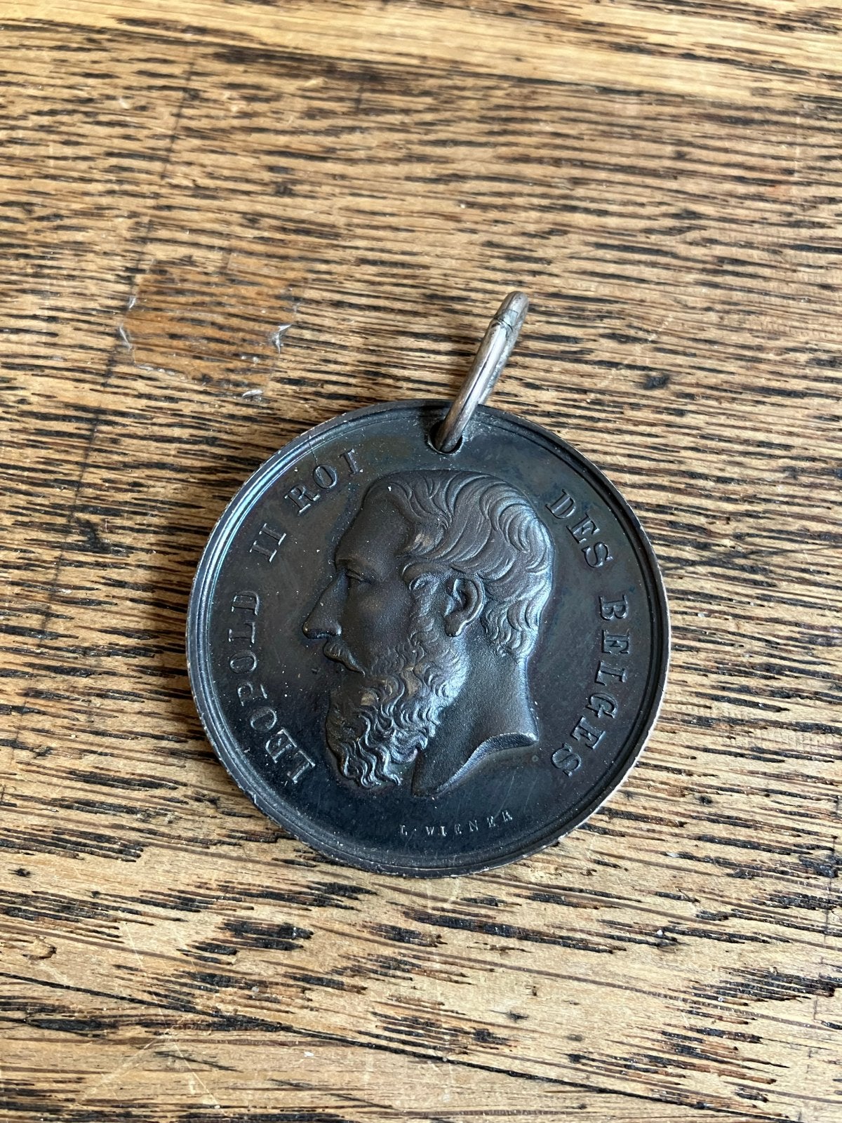 Zilveren medaille Leopold II, Tekenschool van Geel 1908, Ophalen of Verzenden, Zilver, Buitenland