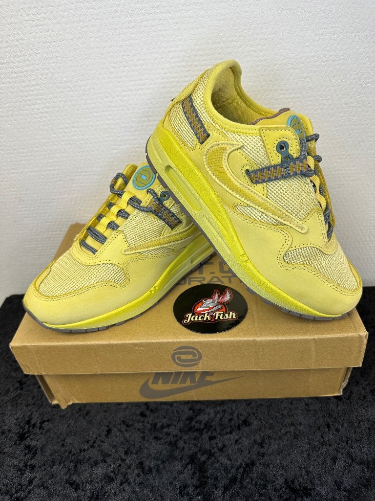 air Max 1 Travis Scott Cactus Jack Saturn Gold - size 37,5, Overige kleuren, Ophalen of Verzenden, Nike air max, Sneakers of Gympen