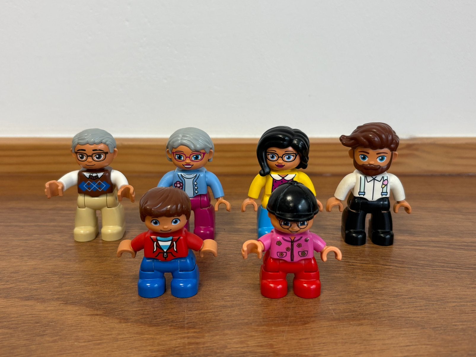 Duplo poppetjes opa oma vader moeder en kinderen 1, Ophalen of Verzenden, Zo goed als nieuw, Minifiguur, Duplo