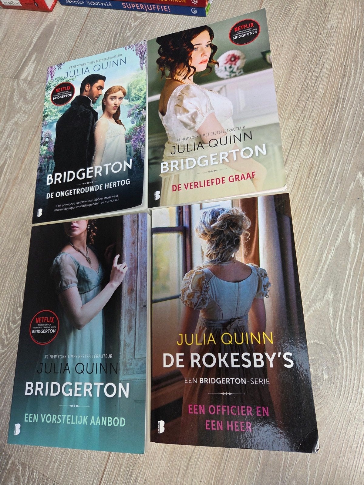 4x Julia Quinn - Bridgerton, Ophalen of Verzenden, Gelezen