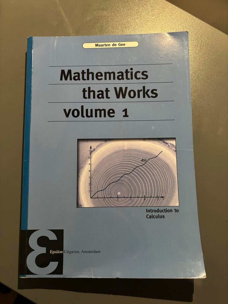 Mathematics that Works volume 1 - Introduction tot Calculus, Ophalen of Verzenden, Beta, Gelezen, WO