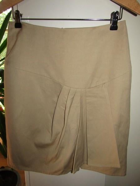 E1815 STEPPIN’OUT mt 34-36 nieuw rok beige zand linnen, Verzenden, Beige, Nieuw, Knielengte