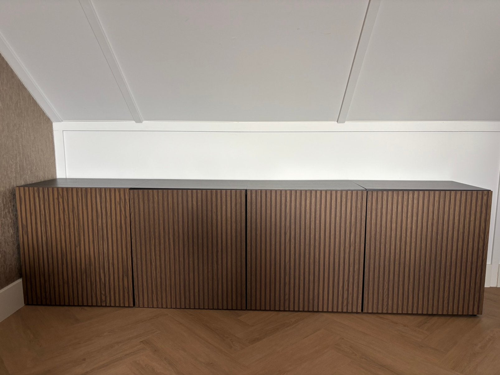 IKEA besta zwart bruin 240 cm, Huis en Inrichting, Ophalen, Met deur(en), Zo goed als nieuw, Minder dan 100 cm
