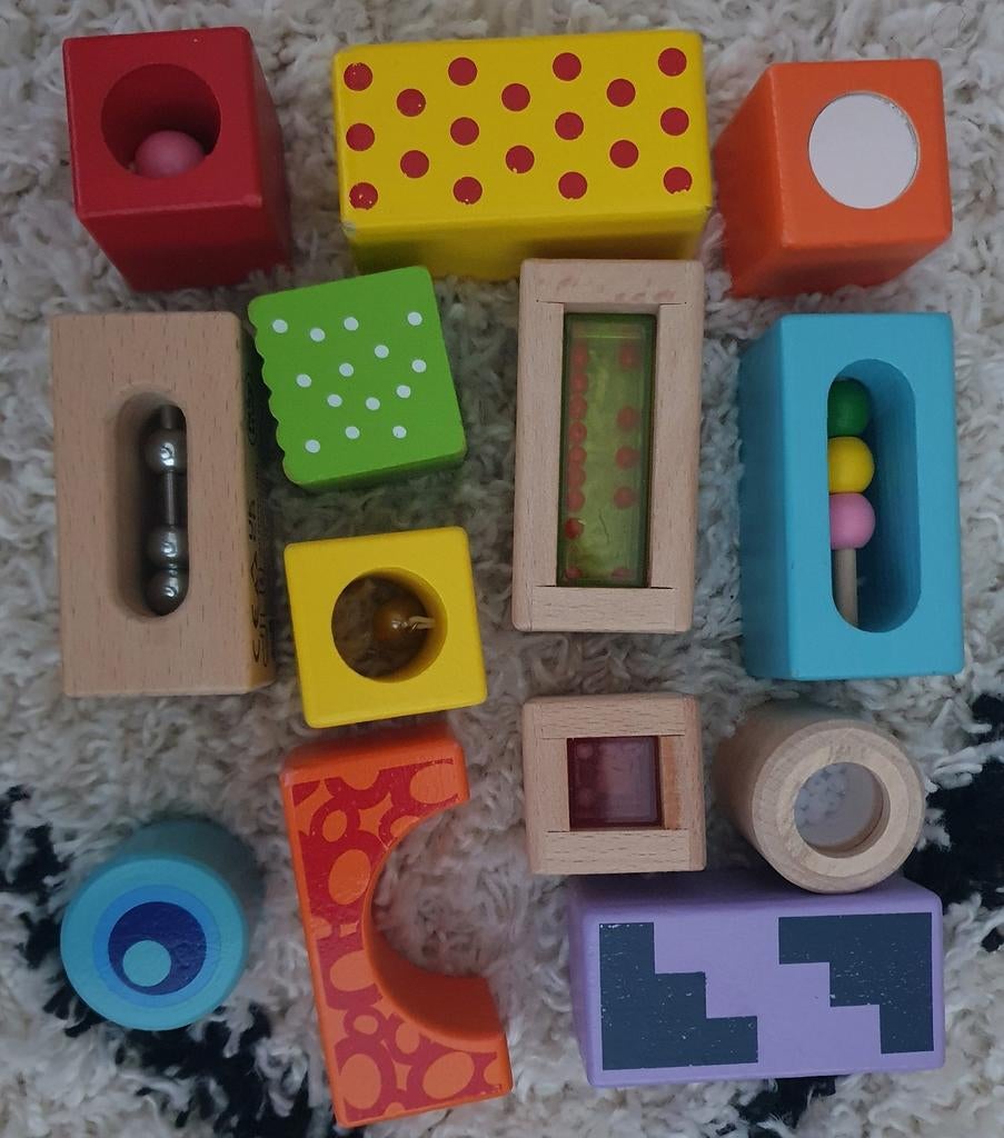 Sensory Montessori houten blokken eichhorn, Ophalen of Verzenden, Zo goed als nieuw, Overige typen