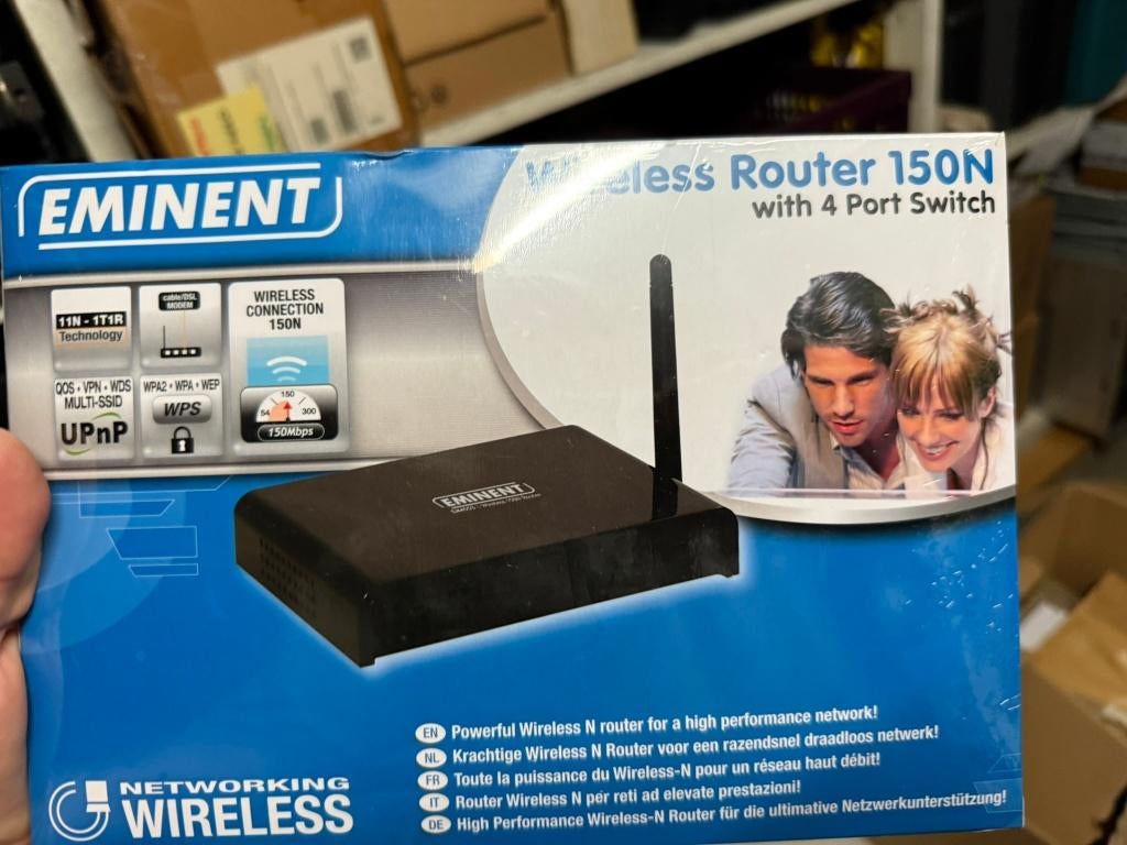 Eminent Wireless Router 150N, Ophalen of Verzenden, Zo goed als nieuw, Router, Eminent