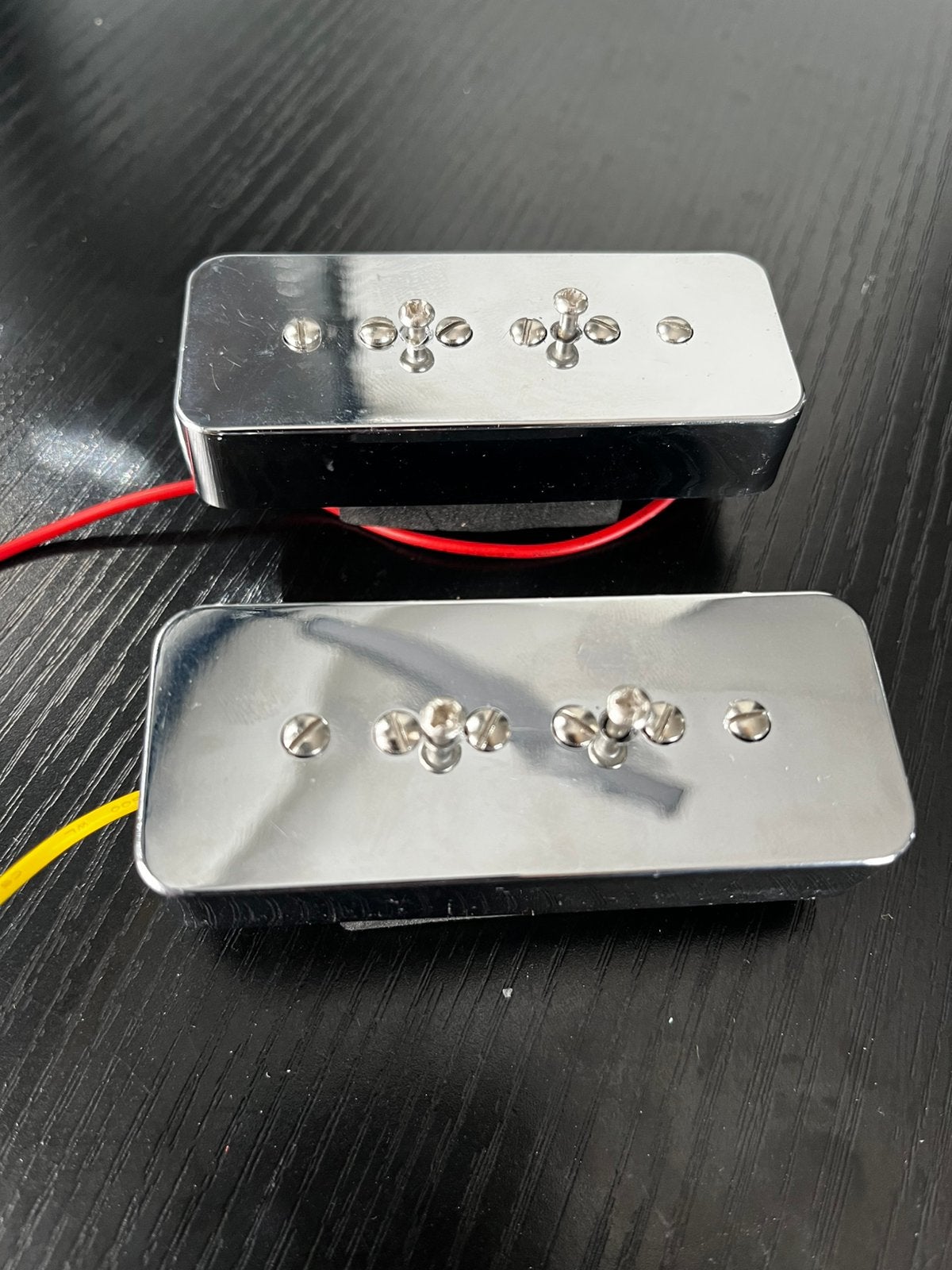 Set P-90 pickups chroom, Ophalen of Verzenden, Zo goed als nieuw, Elektrische gitaar