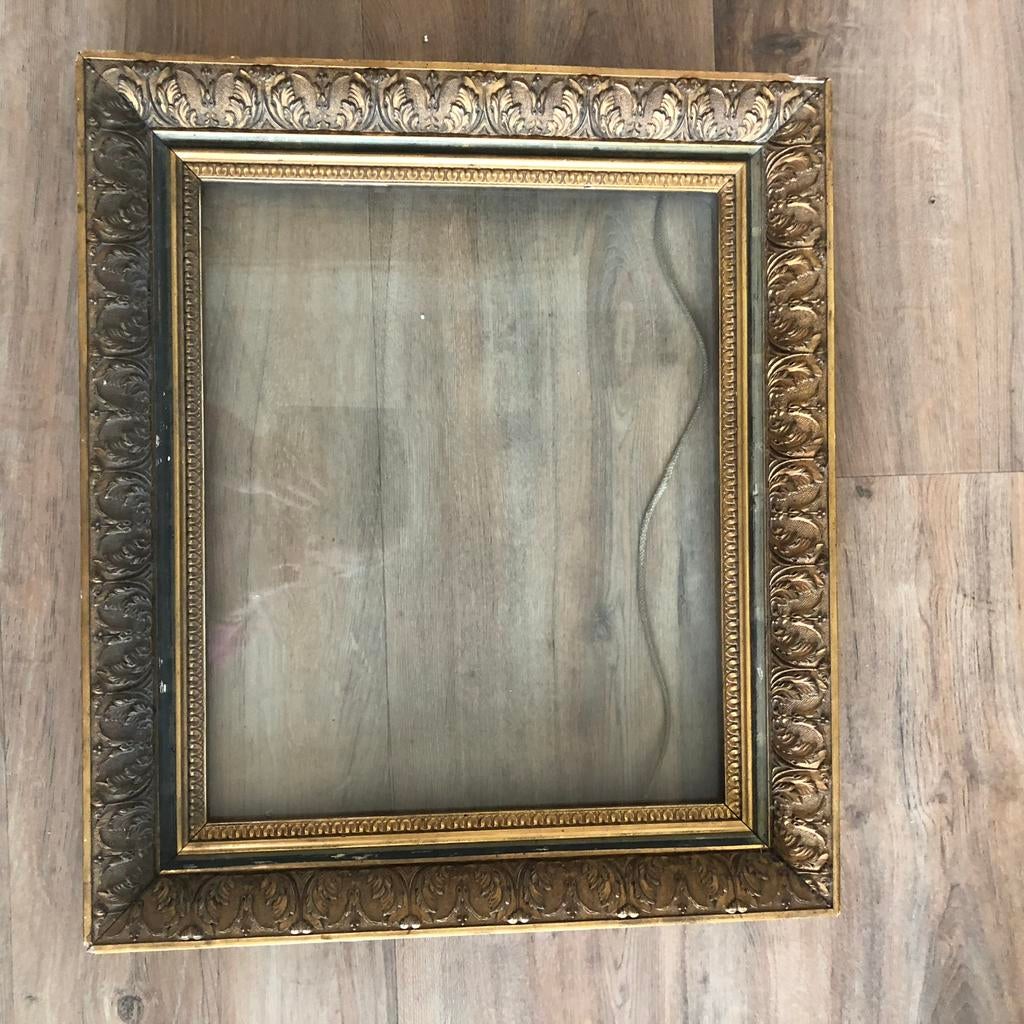 Antieke Gouden Lijst - Klassieke Fotolijst/Schilderijlijst, Ophalen, Minder dan 50 cm, Gebruikt, 50 tot 75 cm