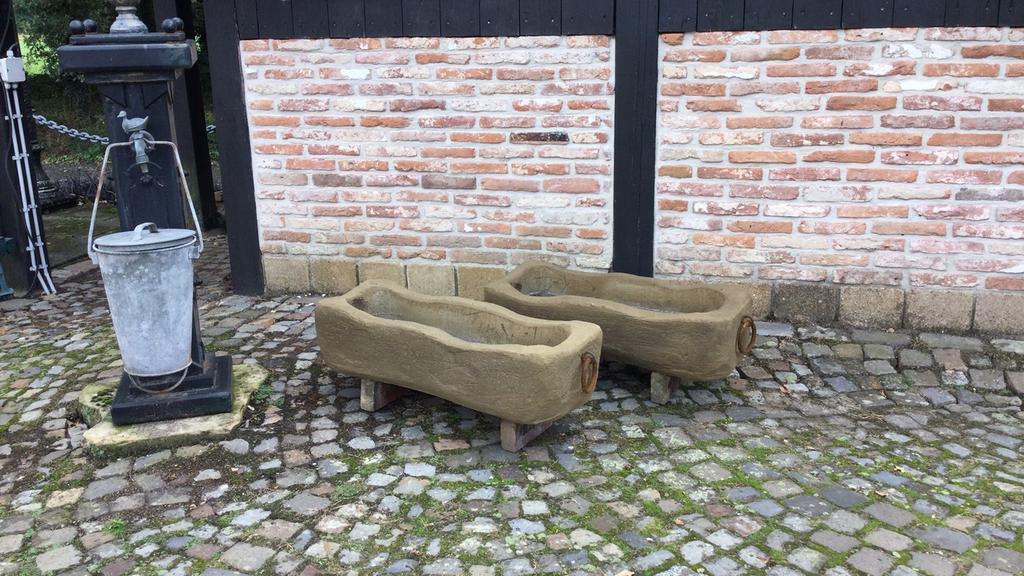 Nostalgische ambachtelijk gemaakte troggen., Ophalen, Overige materialen, Gebruikt, Minder dan 30 cm