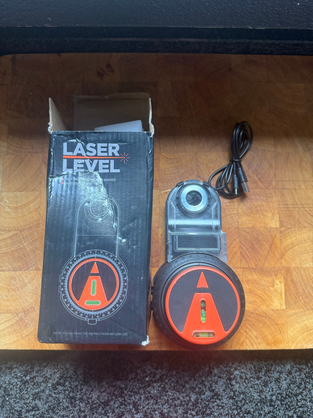 Nieuwe Laser Level - Waterpas met boorstofafscheufer in doos, Ophalen, Nieuw, Waterpas, Overige merken