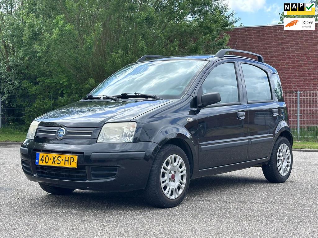 Fiat Panda 1.2 Edizione Cool Navigatie*Airco*Elektrische ram, Voorwielaandrijving, Metallic lak, Gebruikt, Zwart