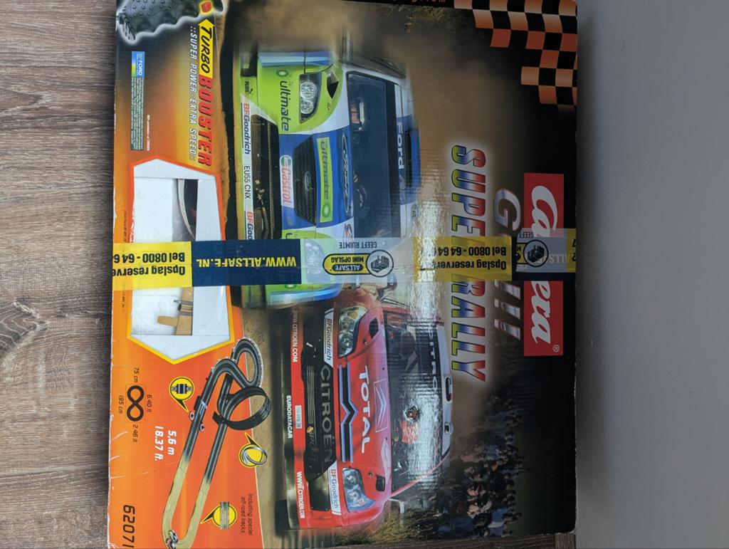 Carrera GO!!! Super Rally Racebaan 5,6m met 4 auto's, Ophalen of Verzenden