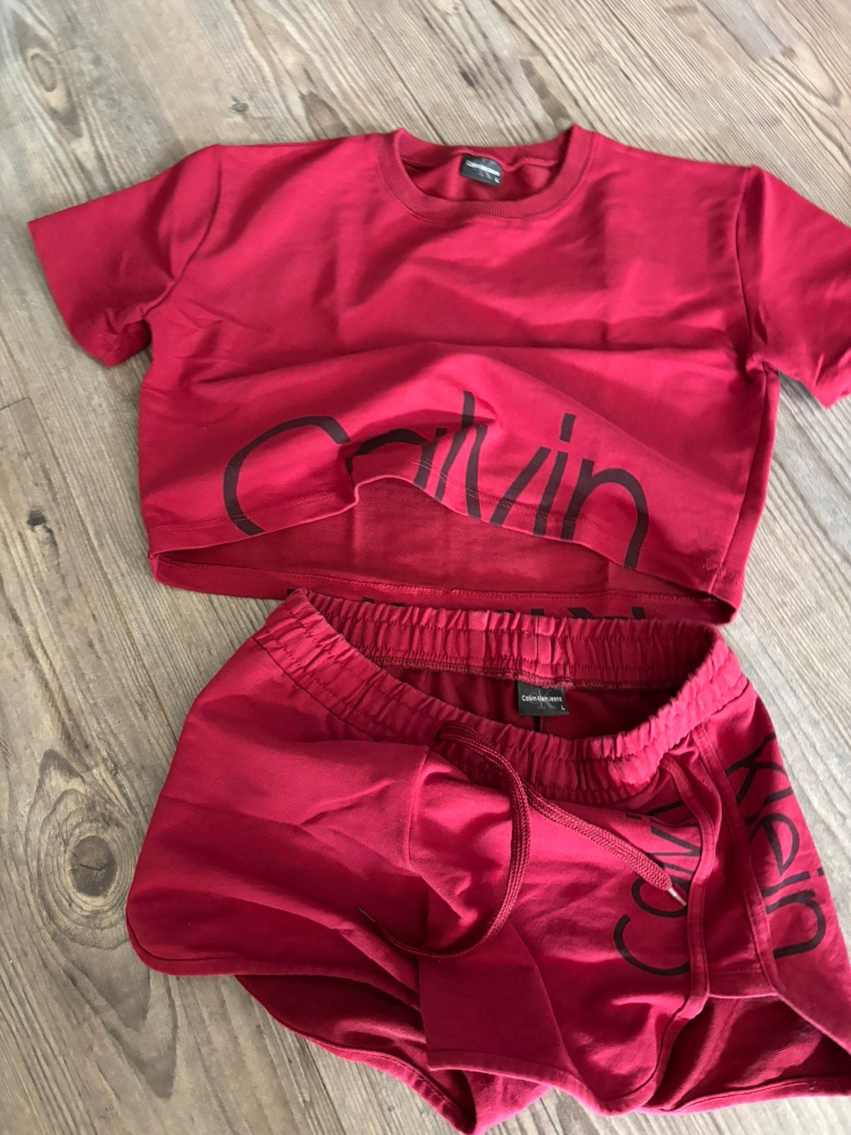 Calvin klein setje, Ophalen, Zo goed als nieuw, Rood