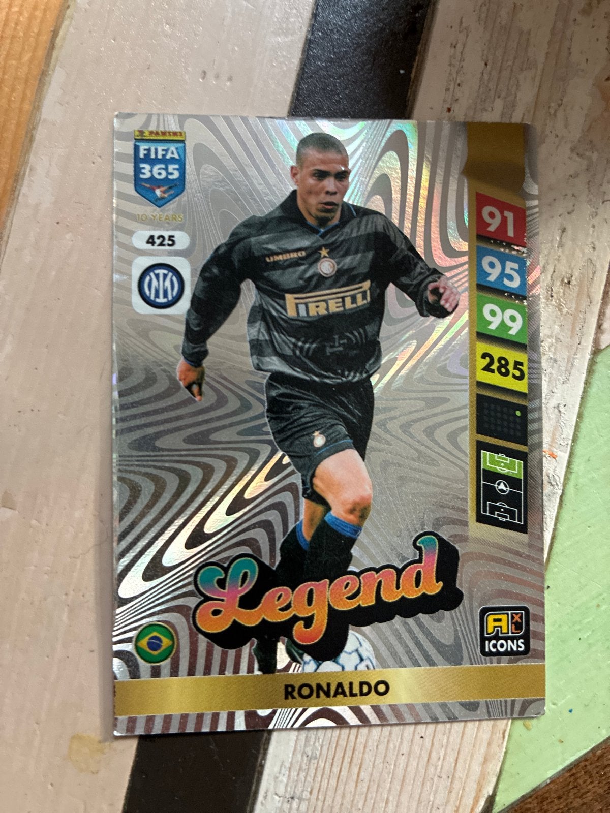Ronaldo FIFA 365 Adrenalyn XL Legend kaart, Ophalen of Verzenden, Zo goed als nieuw, Buitenlandse clubs, Spelerskaart