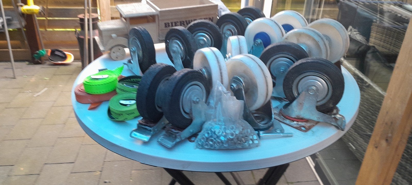 zwenkwiellen, Ophalen