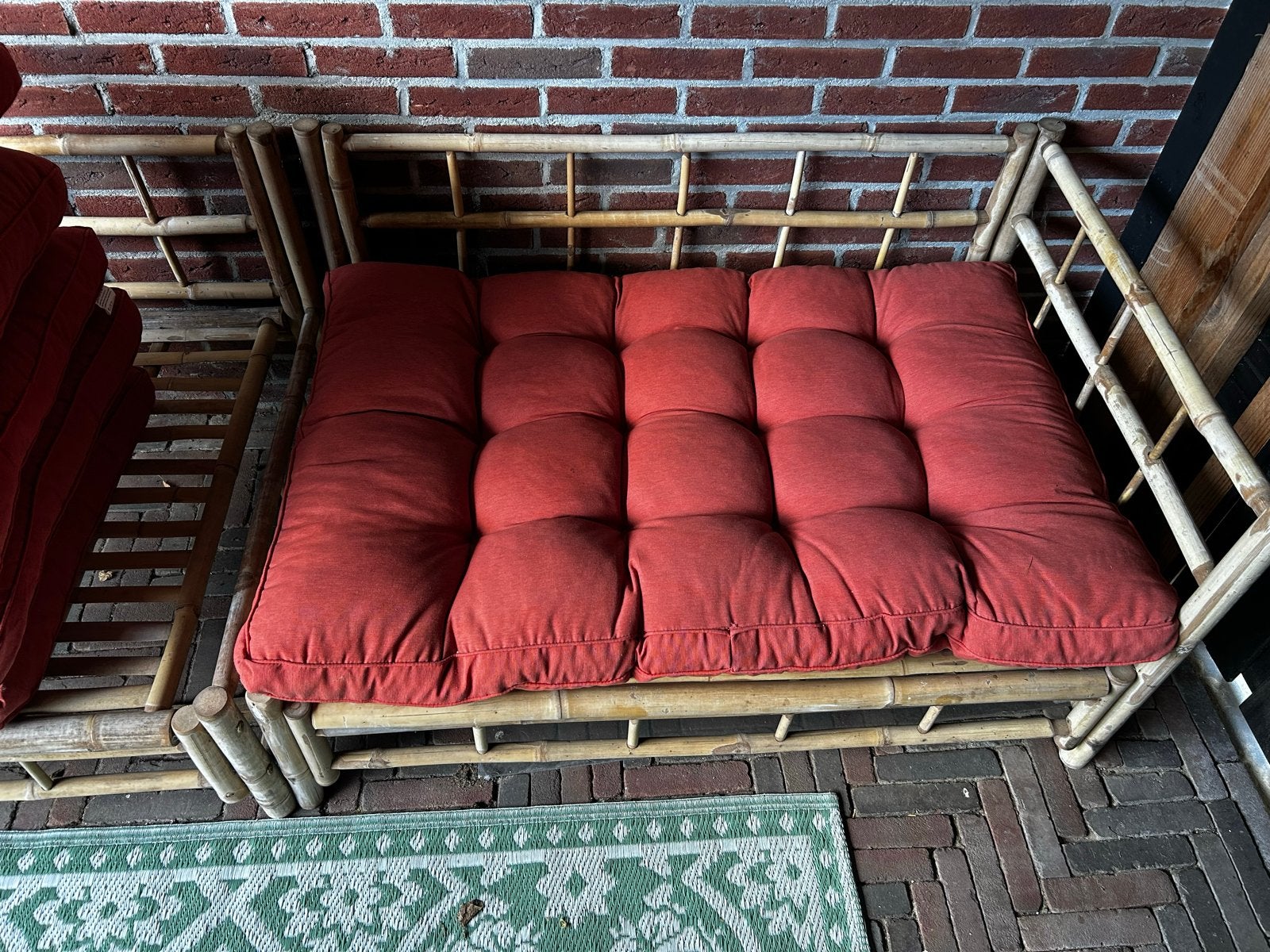 Pallet kussens, Ophalen, Gebruikt, Rood, Vierkant