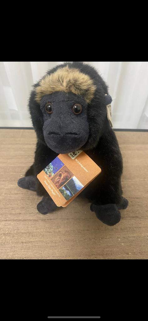 Nieuw! WWF Wereld Natuur Fonds Aapje, Kinderen en Baby's, Speelgoed | Knuffels en Pluche, Overige merken, Nieuw, Zwart, Ophalen of Verzenden