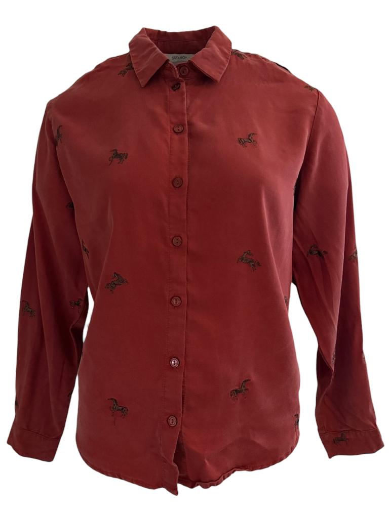 Sissy Boy blouse XS, Ophalen of Verzenden, Zo goed als nieuw, Maat 34 (XS) of kleiner, Rood