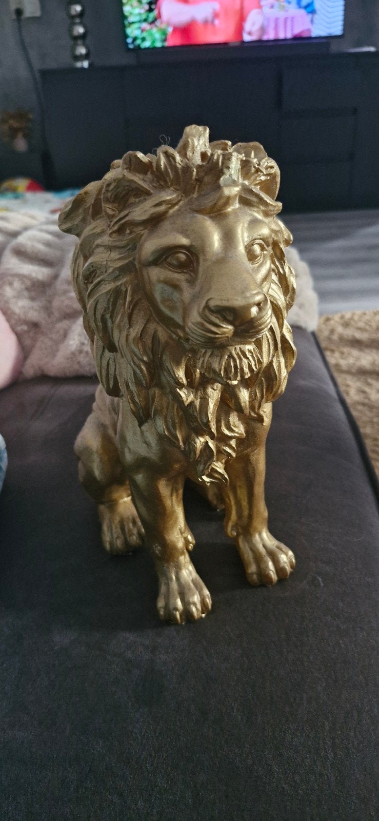 leeuw decoratie, Verzamelen, Beelden en Beeldjes, Ophalen, Zo goed als nieuw, Dier