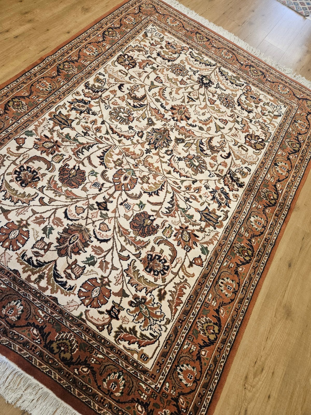Handgeknoopt oosters tapijt tabriz 234x165, Info@SlatsAntiek.nl, Groen, Perzisch, 150 tot 200 cm