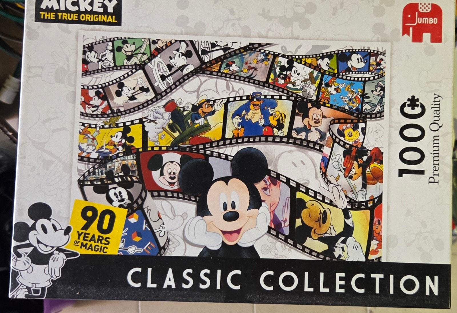 Jumbo Mickey Mouse Classic Collection Legpuzzel 1000 stukjes, Ophalen of Verzenden, 500 t/m 1500 stukjes, Zo goed als nieuw, Legpuzzel