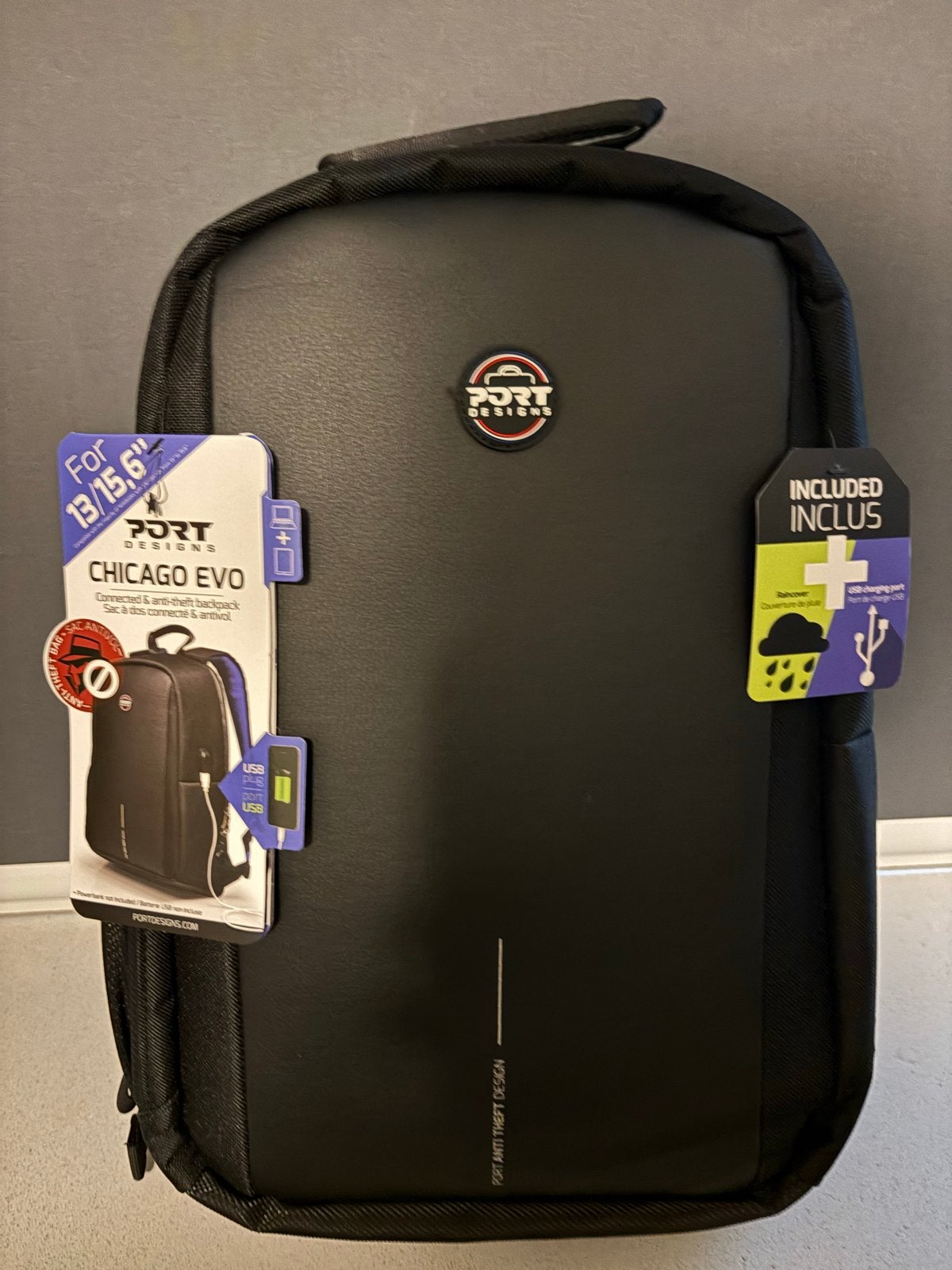 NEW! Port Designs Chicago Evo Anti-diefstal Laptop Rugzak, 25 tot 40 cm, Nieuw, Ophalen of Verzenden, Waterdicht