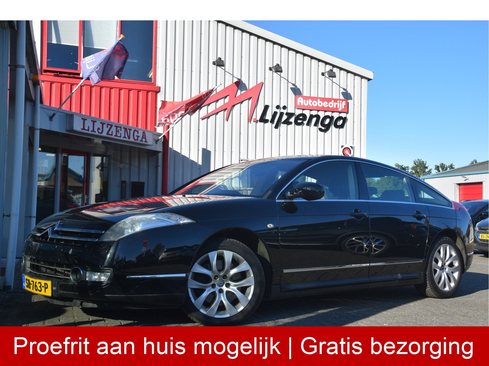 Citroën C6 3.0 HdiF V6 Exclusive Navi | Leer | Trekhaak | J, Gebruikt, Zwart, C6, 1848 kg
