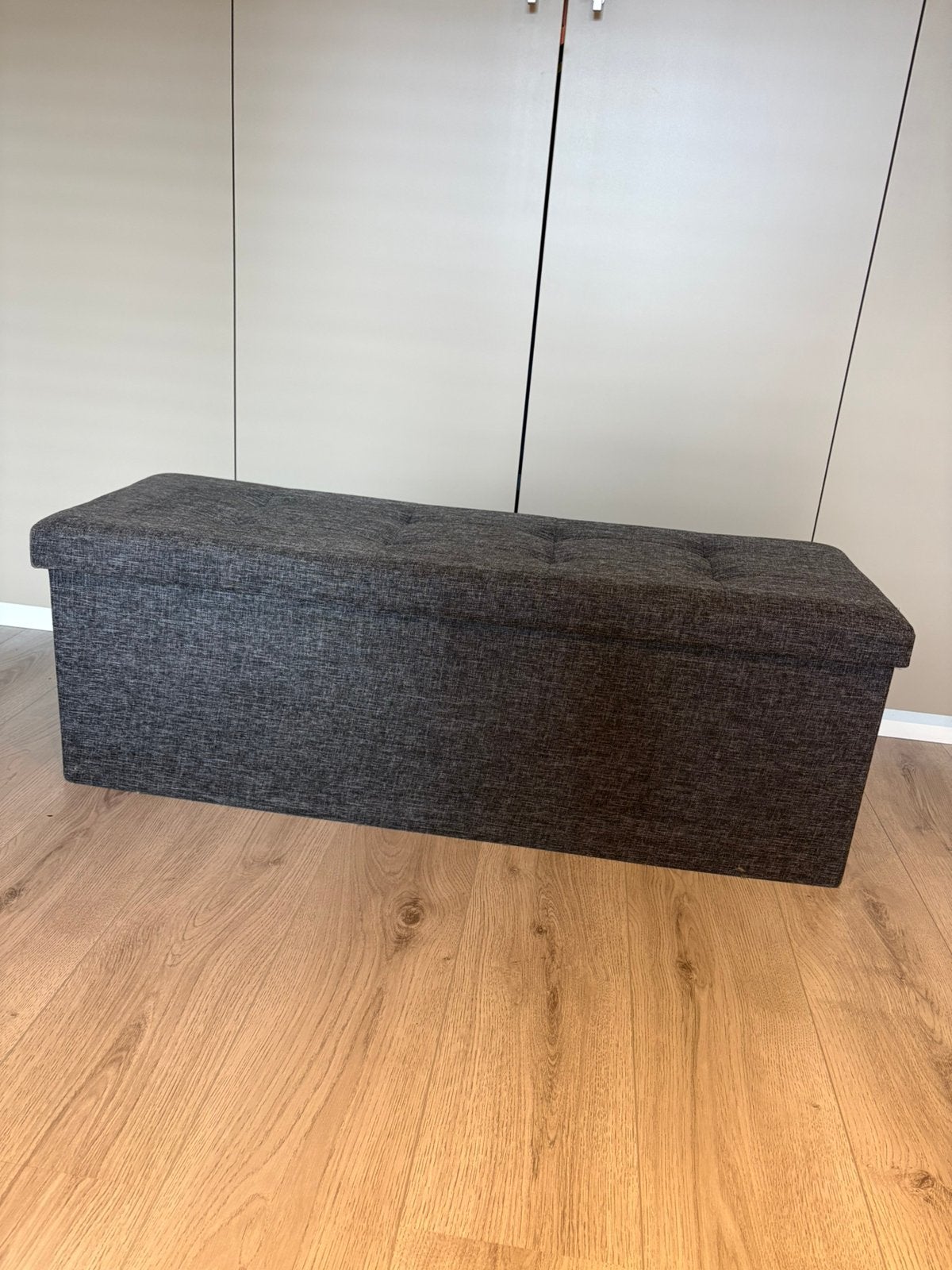 Poef / hocker / bankje met opbergruimte, Ophalen, Minder dan 50 cm, 100 tot 125 cm, Zo goed als nieuw