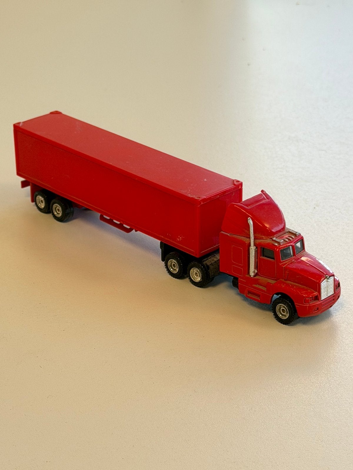 Vintage Speelboom Truck Vrachtwagen met Oplegger modelbouw, P, P, P, Ophalen of Verzenden
