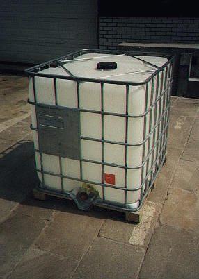 Ibc 1000 liter schoongespoeld container vat duizend L, 150 liter of meer, Ophalen, Gebruikt, Kunststof